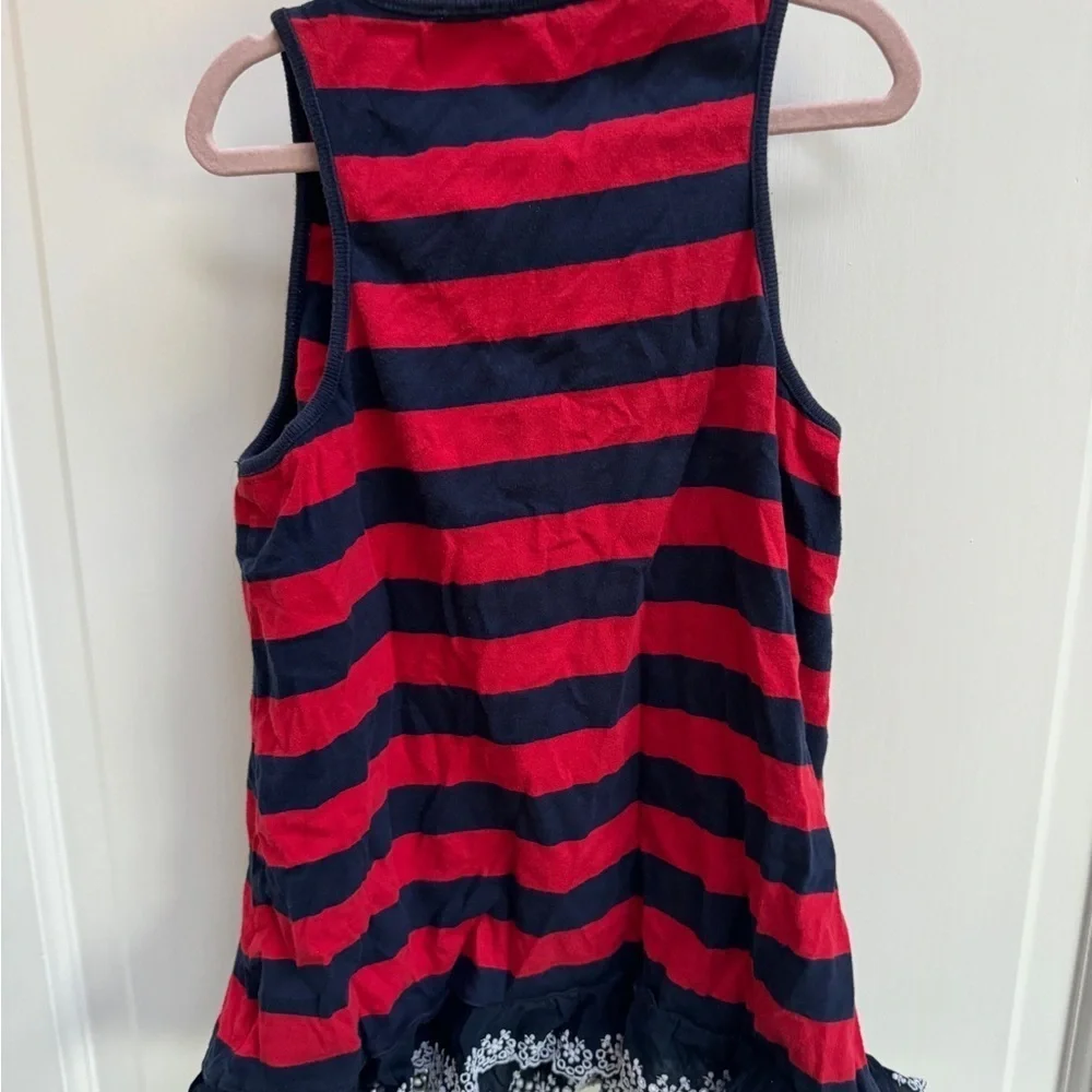 Polo Ralph Lauren 3T Red & Blue Striped Girls Tank Top Dress